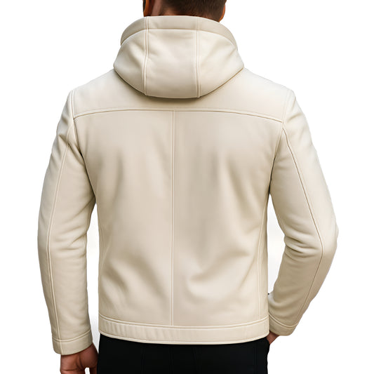 Blaze Trail Matte Finish Mens Nappa Lambskin Leather Jacket