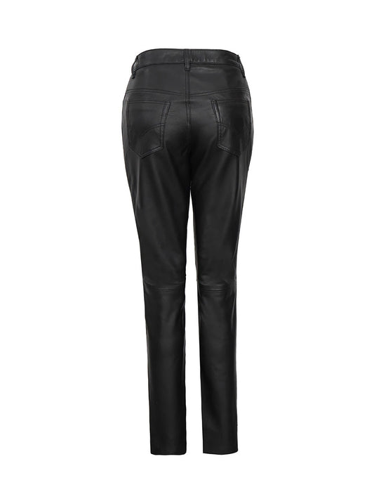 Amara Elevate High-Waist Leather Pants