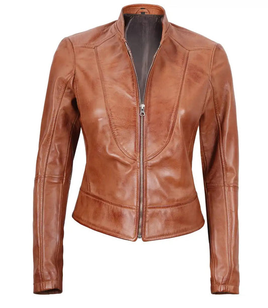Bold Beauty Luxe Custom Leather Jacket for Women