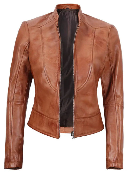 Bold Beauty Luxe Custom Leather Jacket for Women
