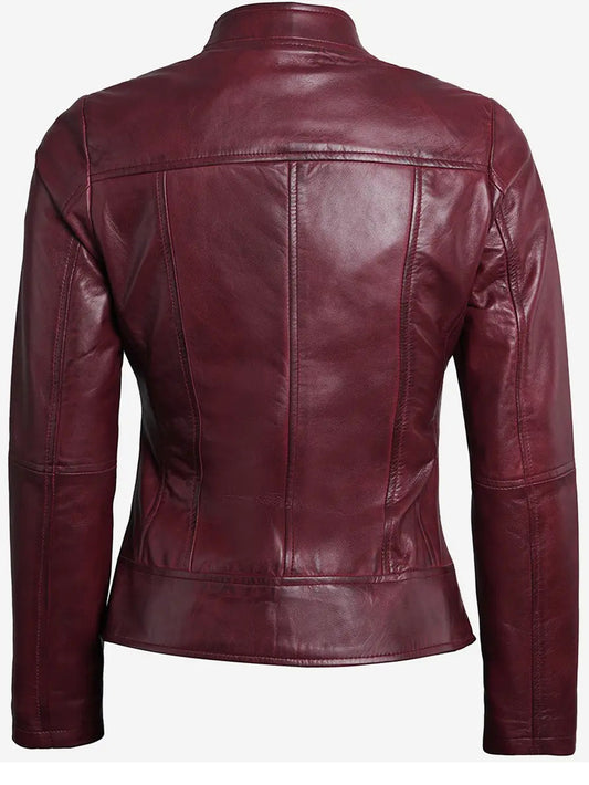 Modern Elegance Custom Leather Jacket for Women