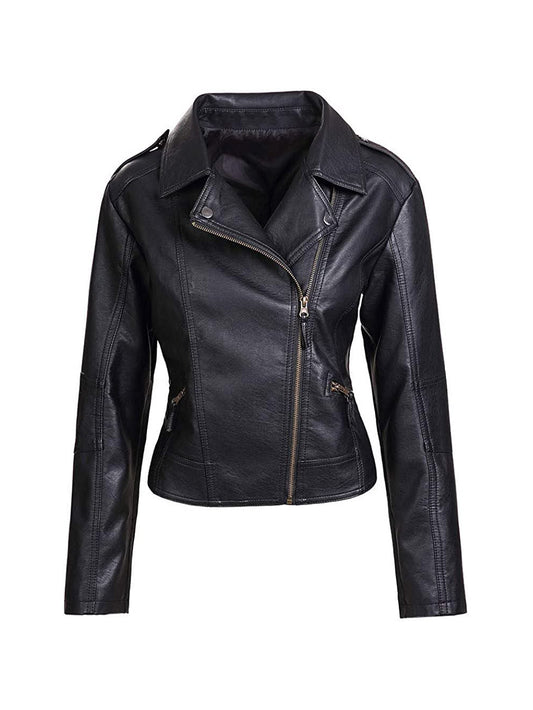 Quilted Biker Leather Jacket