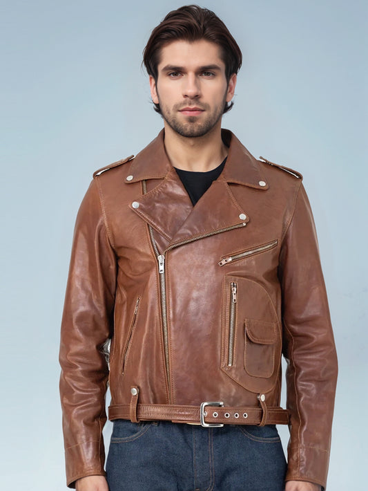 Urbanhides Signature Men's Moto Leather Jacket
