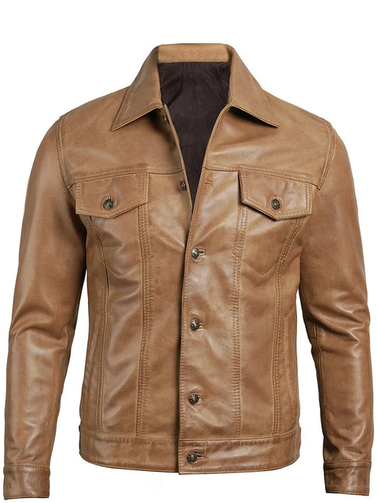 Urban Hides Steel heart Custom Leather Jacket for Men