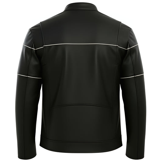 Iron Rogue Black Mens Lambskin Classic Rider Leather Jacket