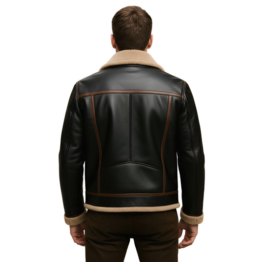 Iron Throttle Timeless Lambskin Black Mens Heritage Leather Jacket