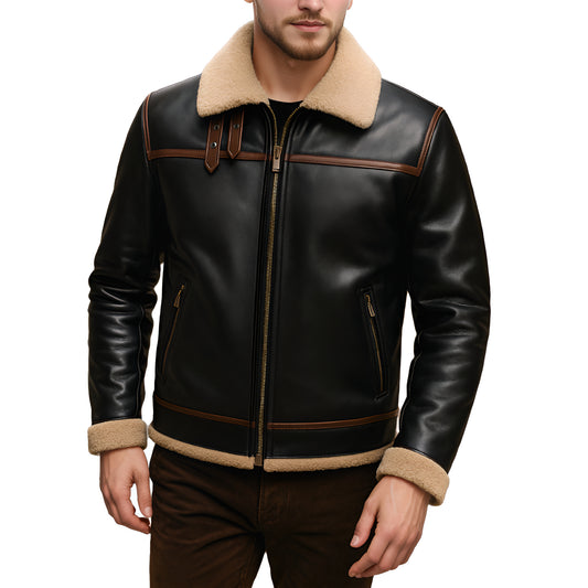 Iron Throttle Timeless Lambskin Black Mens Heritage Leather Jacket