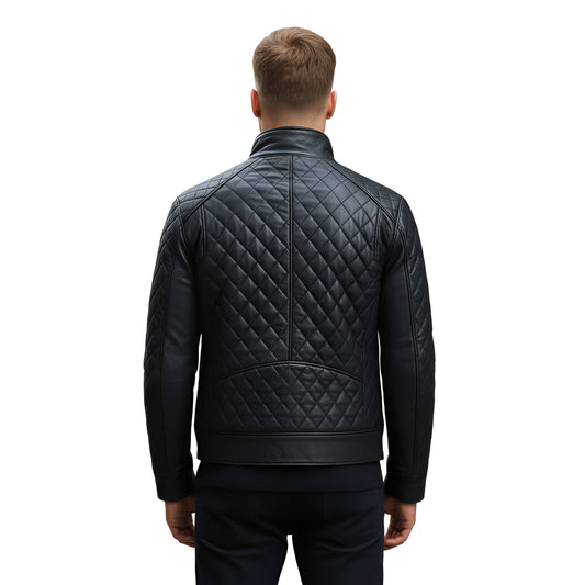 Dark Forge Elite Mens Nappa Lambskin Leather Tailored Jacket